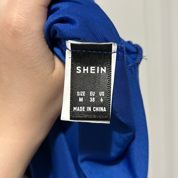 Blue long Slit Dress - Picture 7 of 8